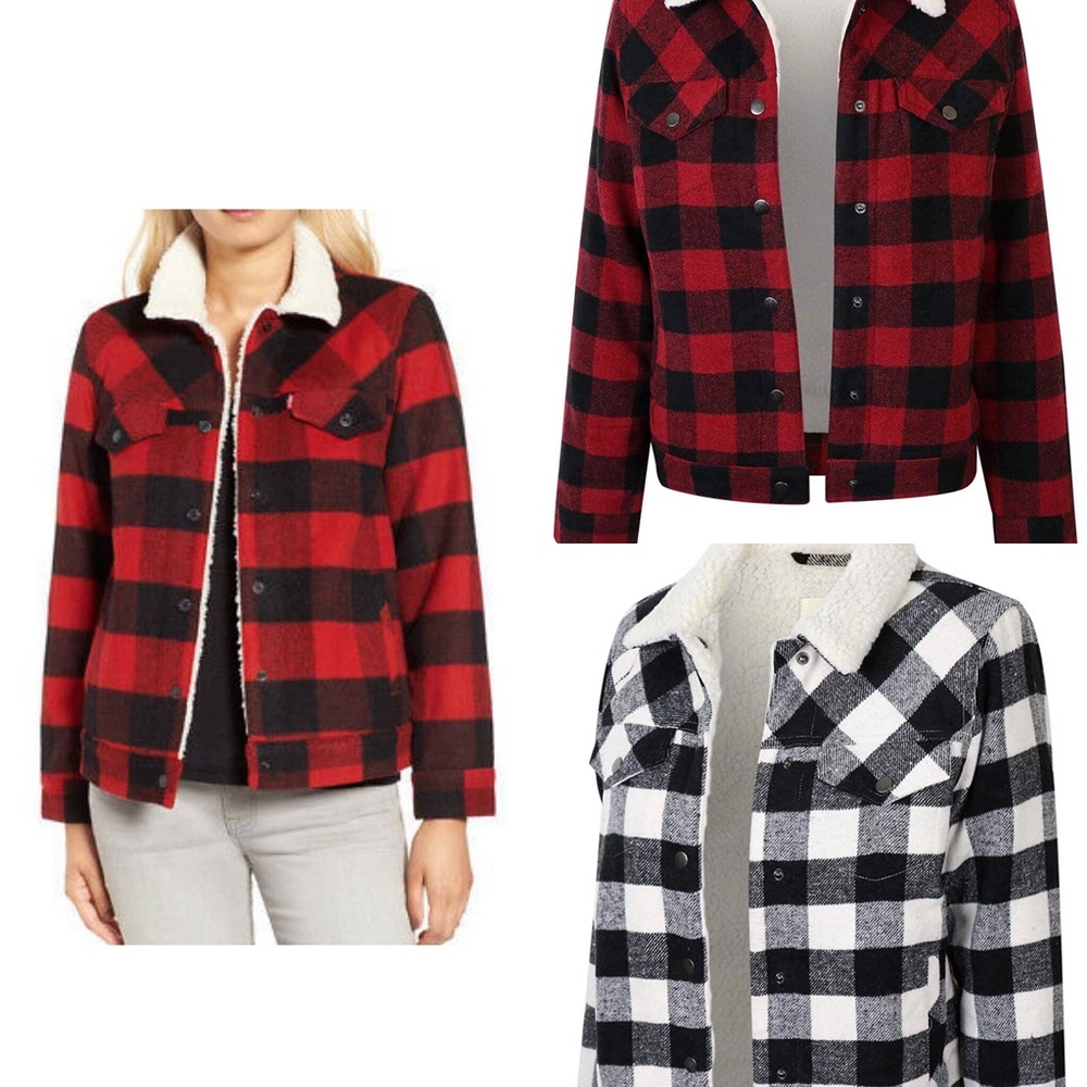 FLANNEL SHERPA JACKET